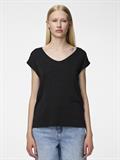 PCBILLO TEE LUREX STRIPES JRS NOOS BC black