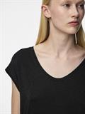 PCBILLO TEE LUREX STRIPES JRS NOOS BC black