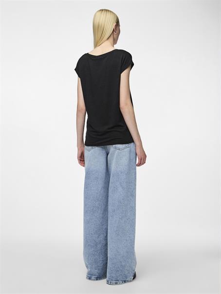 PCBILLO TEE LUREX STRIPES JRS NOOS BC black