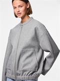 PCDEBBIE LS BOMBER JACKET NOOS BC light grey melange