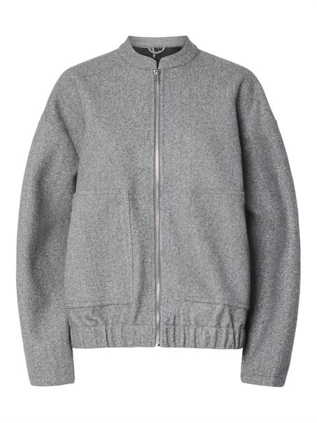 PCDEBBIE LS BOMBER JACKET NOOS BC light grey melange