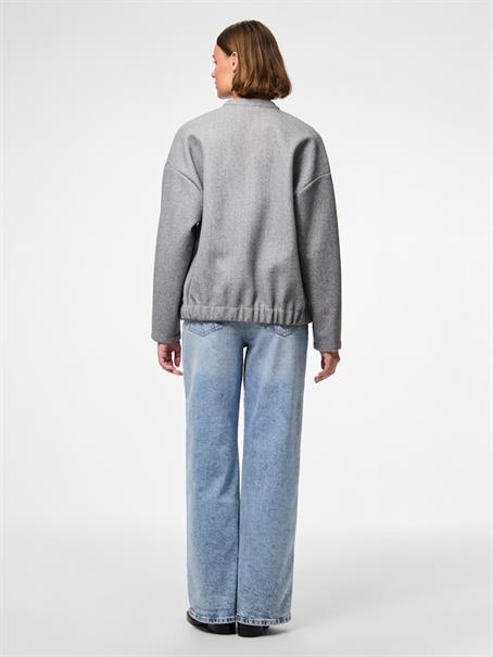 PCDEBBIE LS BOMBER JACKET NOOS BC light grey melange