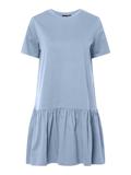 PCDISSO SS O-NECK DRESS JRS BC cashmere blue