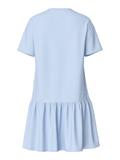 PCDISSO SS O-NECK DRESS JRS BC cashmere blue