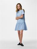 PCDISSO SS O-NECK DRESS JRS BC cashmere blue
