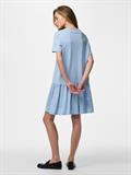 PCDISSO SS O-NECK DRESS JRS BC cashmere blue