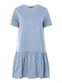 PCDISSO SS O-NECK DRESS JRS BC cashmere blue