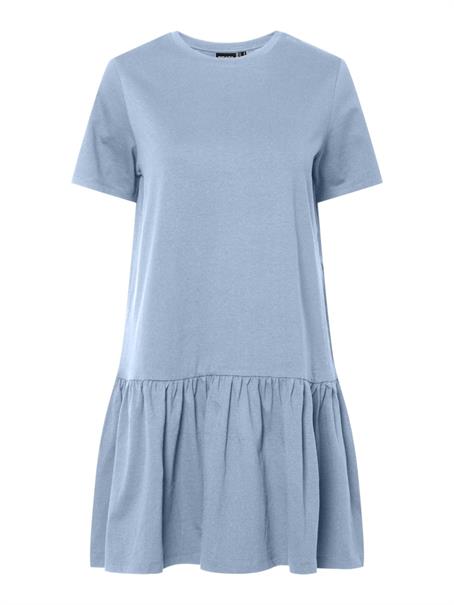 PCDISSO SS O-NECK DRESS JRS BC cashmere blue