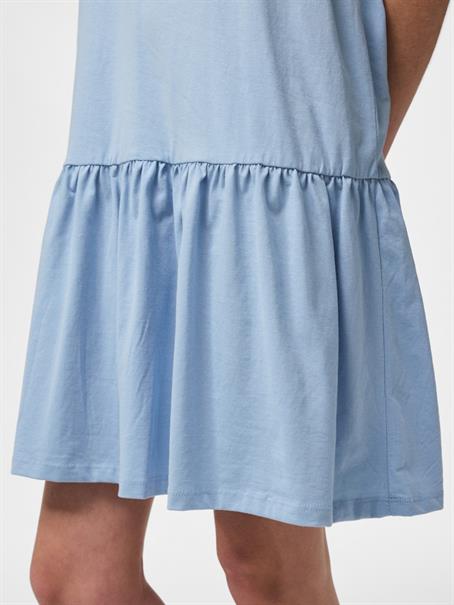 PCDISSO SS O-NECK DRESS JRS BC cashmere blue