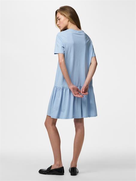 PCDISSO SS O-NECK DRESS JRS BC cashmere blue