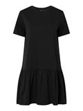 PCDISSO SS O-NECK DRESS JRS NOOS BC black