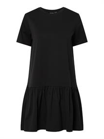 PCDISSO SS O-NECK DRESS JRS NOOS BC black