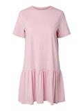 PCDISSO SS O-NECK DRESS JRS NOOS BC roseate spoonbill