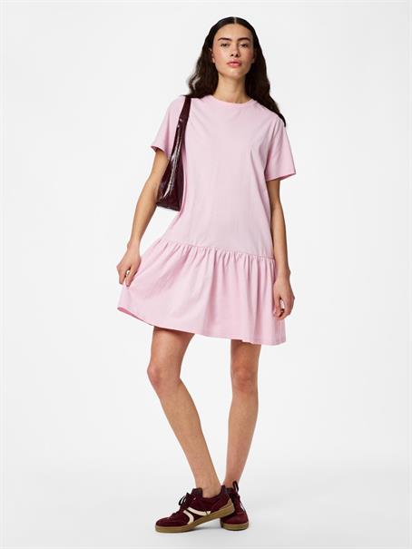 PCDISSO SS O-NECK DRESS JRS NOOS BC roseate spoonbill