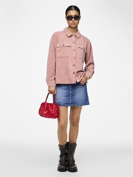 PCEFFI LS CORDUROY SHIRT WVN NOOS BC ash rose