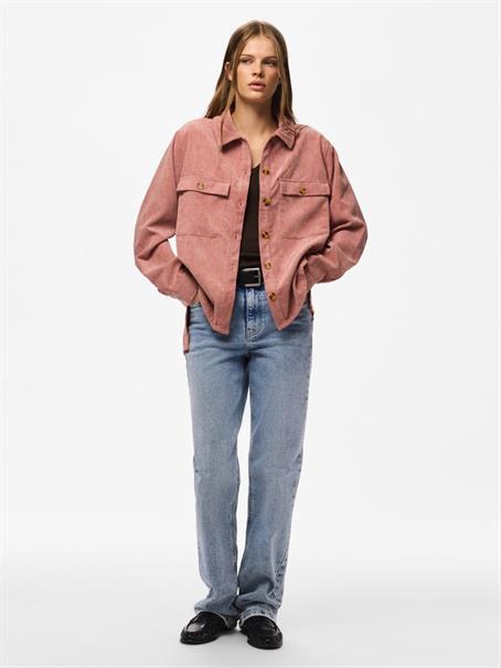 PCEFFI LS CORDUROY SHIRT WVN NOOS BC ash rose