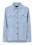 PCEFFI LS CORDUROY SHIRT WVN NOOS BC cashmere blue