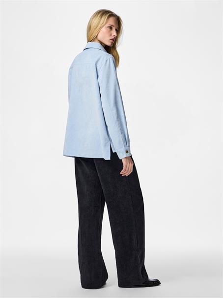 PCEFFI LS CORDUROY SHIRT WVN NOOS BC cashmere blue