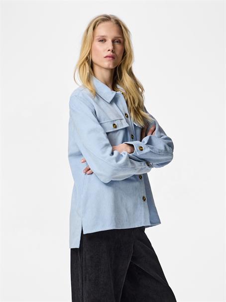 PCEFFI LS CORDUROY SHIRT WVN NOOS BC cashmere blue