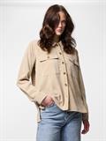 PCEFFI LS CORDUROY SHIRT WVN NOOS BC white pepper