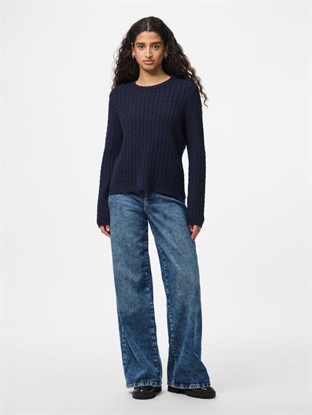 PCFIA LS CABLE KNIT NOOS BC maritime blue