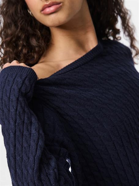 PCFIA LS CABLE KNIT NOOS BC maritime blue