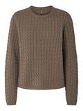 PCFIA LS CABLE KNIT NOOS BC morel
