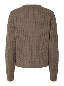 PCFIA LS CABLE KNIT NOOS BC morel