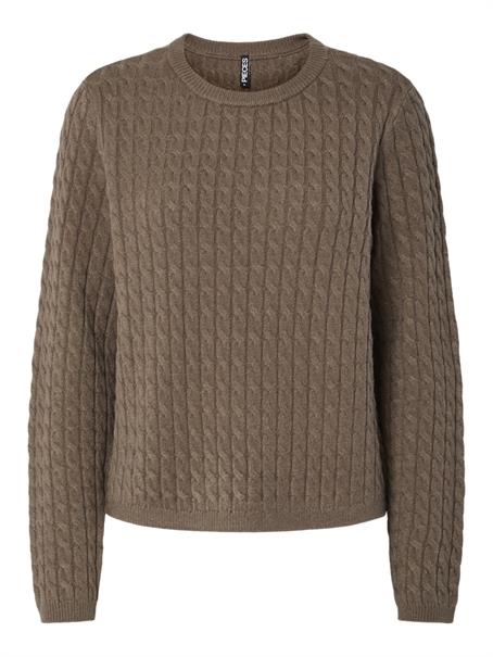 PCFIA LS CABLE KNIT NOOS BC morel