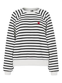 PCGRETA LS EMB UB SWEAT NOOS cloud dancer