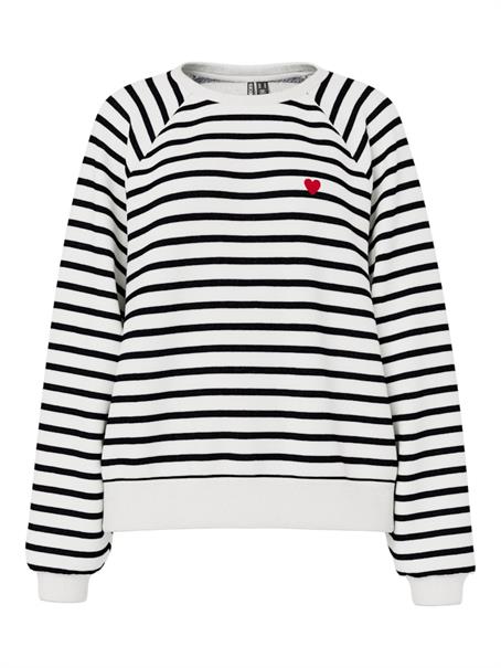 PCGRETA LS EMB UB SWEAT NOOS cloud dancer