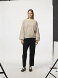 PCJENNA LS O-NECK KNIT NOOS BC whitecap gray2