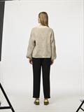 PCJENNA LS O-NECK KNIT NOOS BC whitecap gray2