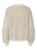 PCJENNA LS O-NECK KNIT NOOS BC whitecap gray2