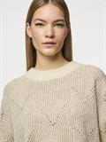 PCJENNA LS O-NECK KNIT NOOS BC whitecap gray2