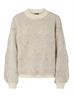 PCJENNA LS O-NECK KNIT NOOS BC whitecap gray2