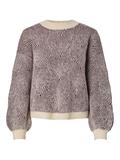 PCJENNA LS O-NECK KNIT NOOS BC whitecap gray4