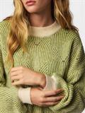 PCJENNA LS O-NECK KNIT NOOS BC whitecap gray5