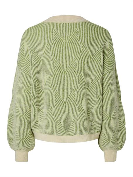 PCJENNA LS O-NECK KNIT NOOS BC whitecap gray5