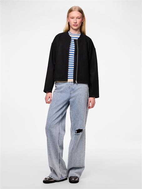PCJOLENE LS BOMBER NOOS black