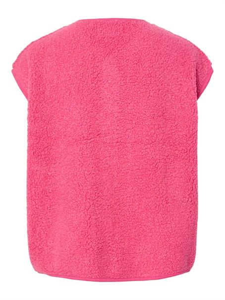 PCKATTY TEDDY VEST NOOS BC shocking pink