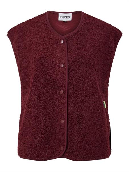 PCKATTY TEDDY VEST NOOS BC tawny port