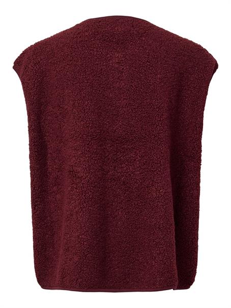 PCKATTY TEDDY VEST NOOS BC tawny port