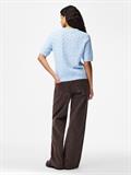PCLELOU SS O-NECK KNIT NOOS BC cashmere blue