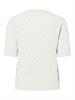 PCLELOU SS O-NECK KNIT NOOS BC cloud dancer