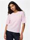 PCLELOU SS O-NECK KNIT NOOS BC roseate spoonbill
