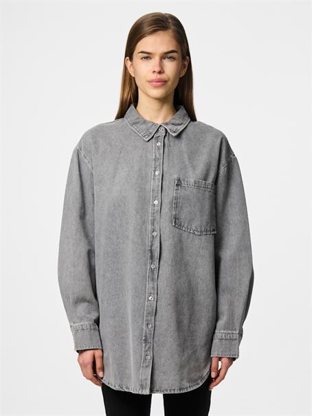 PCMAISIE LS DENIM SHIRT NOOS BC grey denim
