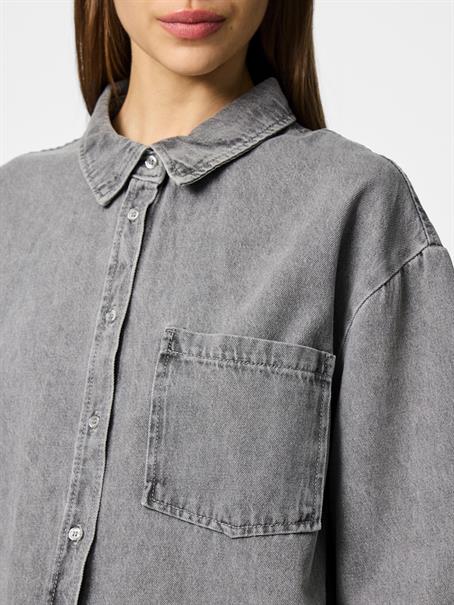 PCMAISIE LS DENIM SHIRT NOOS BC grey denim