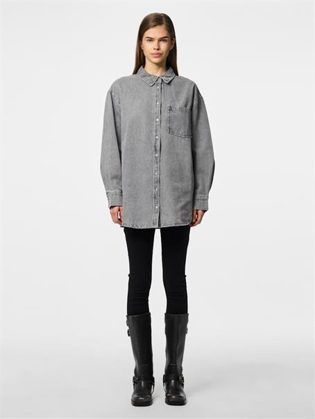PCMAISIE LS DENIM SHIRT NOOS BC grey denim