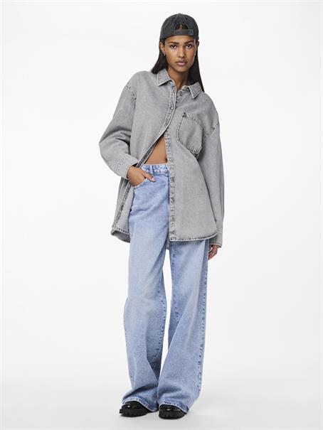 PCMAISIE LS DENIM SHIRT NOOS BC grey denim